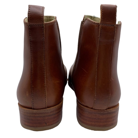 Nisolo Boot Everyday Chelsea All Leather Brandy Brown Ankle Pull On Size 8 - Picture 7 of 13